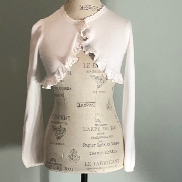 Ralph Lauren Other - Ralph Lauren Girl’s White Cardigan Size L